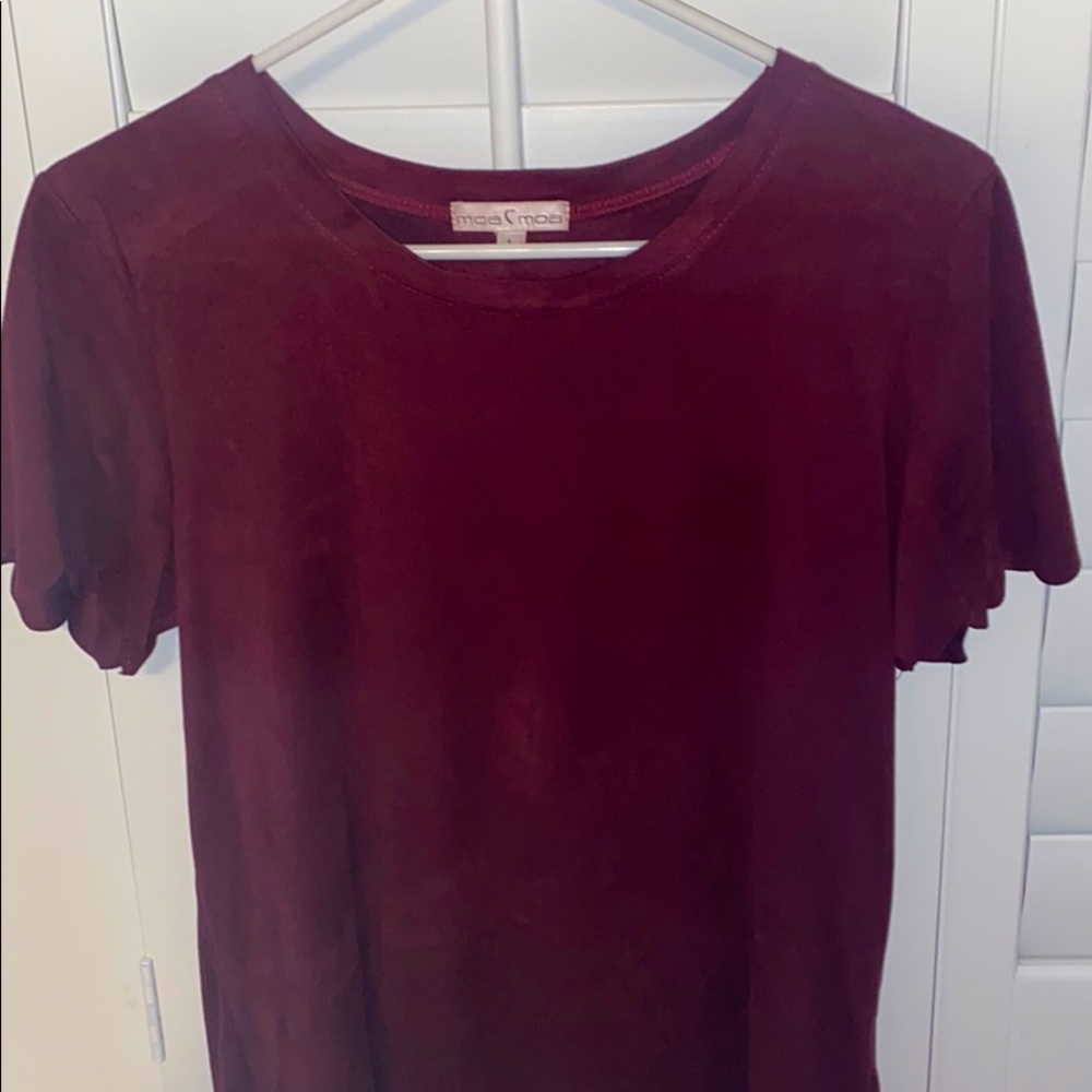 Dry goods Maroon Velvet Top🌺